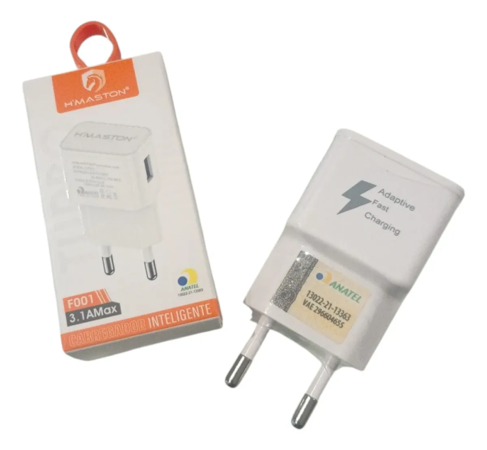 Carregador H'maston F001 Usb 5v - 3.1 A