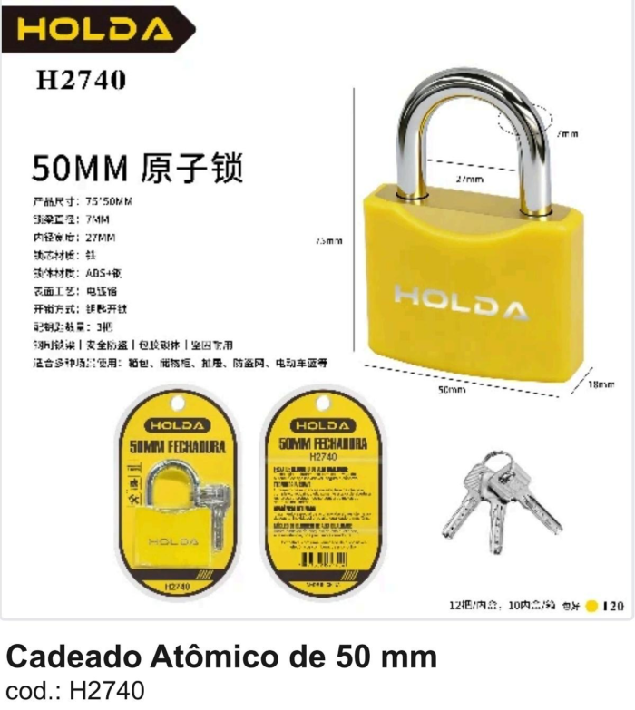 CADEADO 50MM HOLDA