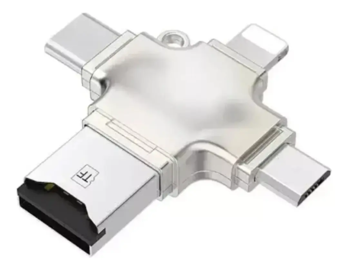 Adaptador Otg 4 Em 1 Usb Cartão De Memória Au-32 Altomex