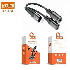 Adaptador Lightning para Lightning e P2 kd-218