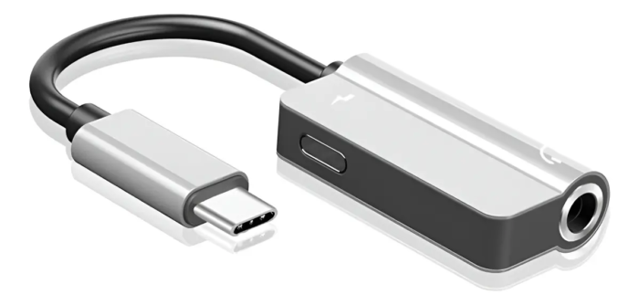 Cabo Adaptador Usb-c Para P2 (3.5mm) + Áudio + Recarga
