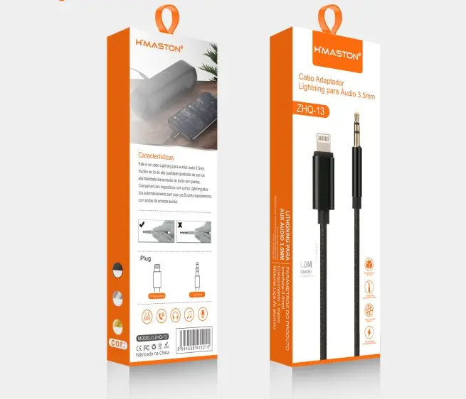Cabo Adaptador Entrada Plug E Saída Para Iphone Zhq-13