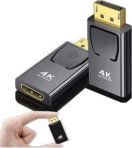 adaptador conversor displayport macho x hdmi 4k fêmea
