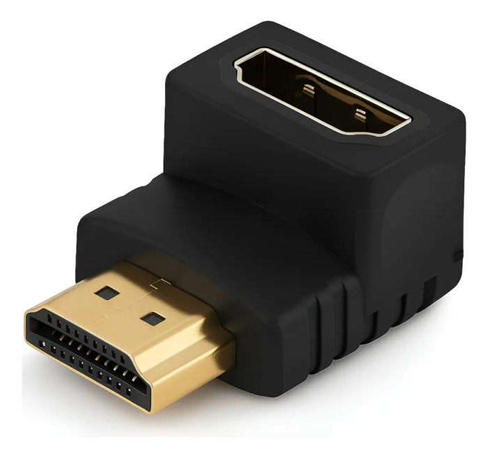 Adaptador Hdmi 90 Graus Em L Macho X Fêmea Para Tv Parede