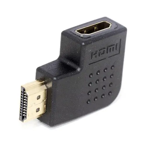 Adaptador Curva Hdmi Macho X Femea Em L 90 Graus Lateral