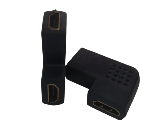 Adaptadores Emenda Hdmi Femea x Femea Curva