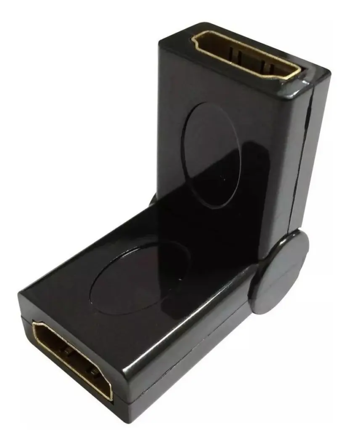 Adaptador Hdmi Femea X Femea Articulado 360 Graus