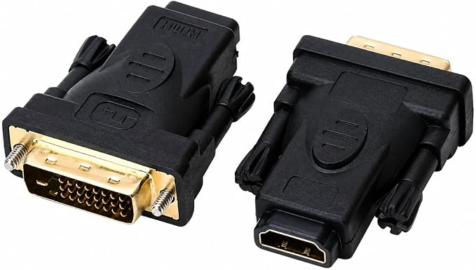 Adaptador Dvi Macho Para Hdmi Femea Preto Adaptador Dvi X HDMI Pc Notebook Monitor 24+1 Pinos