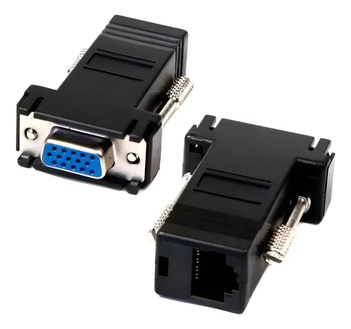 Adapt. Extensor Vga Femea Via Rj45 Até 30m Cat5/cat6