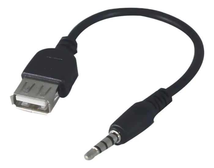 Cabo Adaptador Plug P2 X Usb Femea Pendrive Som Carro